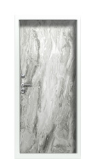 Дверь Termo Terma Белый мрамор Ral 9003 левая вид внутри