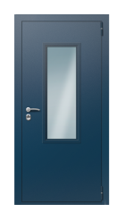 Дверь TermoPlus Del Mare Ral 8019 1400 вид снаружи