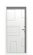 Дверь Termo Ral 9005 Милк 709 вид внутри