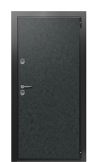 Дверь TermoWood Ral 9005 Terma Premium Черный гранит 2698 вид снаружи