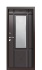 Дверь Termo Tobacco Ral 8019 940 вид внутри