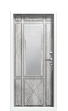 Дверь Termo Ral 9003 Джут Белый 939 вид внутри