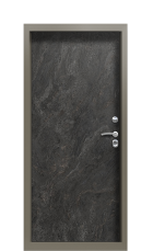 Дверь Termo Terma Темный мрамор Ral 7006 Багет III правая 950 вид внутри