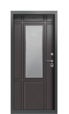 Дверь Termo Ral 7009 RAL 8019 1197 вид внутри