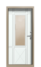 Дверь Termo Ral 1019 RAL 9003 1191 вид внутри