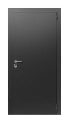 Дверь TermoPlus Vesuvio Terma Premium Черный гранит 2702 вид снаружи