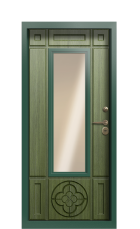 Дверь Termo Ral 6028 Темно-зеленое 1204 вид внутри