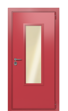 Дверь TermoWood Ral 3031 Collori Ral 3031 2693 вид снаружи