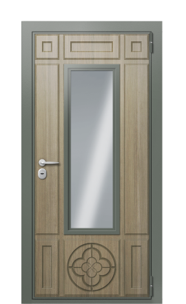 Дверь TermoWood Ral 7009 Пепельный 1206