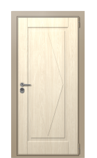 Дверь TermoWood Ral 1019 RAL 9003 1191 вид снаружи