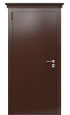 Дверь Termo Левая bronze карниз вид снаружи