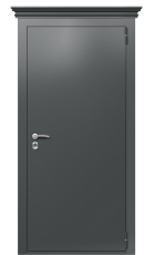 Дверь TermoPlus Ral 7043 Арктическая береза 847 вид снаружи