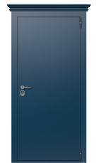 Дверь TermoPlus Del Mare Woodline Темно-синяя 2625 вид снаружи