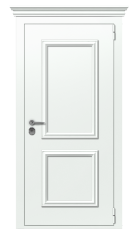 Дверь TermoPlus Ral 9003 Terma Premium Ледяной Дождь 2703 вид снаружи