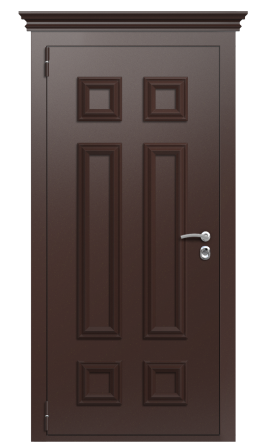 Дверь TermoPlus Decoline Premium Бронзовая лиственница F005 Багет F005 Tobacco левая 880