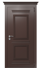 Дверь TermoPlus Ral 8017 Коньячный дуб 758 вид снаружи