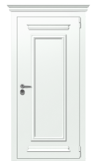 Дверь TermoPlus Ral 9003 Collori Ral 9003 2733 вид снаружи