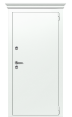 Дверь TermoPlus Ral 9003 Collori Ral 9003 2604 вид снаружи