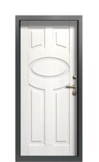 Дверь Termo Ral 8025 белое дерево 491 вид внутри