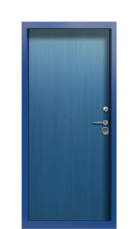 Дверь Termo Ral 5005 Woodline Темно-синяя 2610 вид внутри