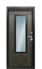 Дверь Termo Ral 6005 Венге 966 вид внутри