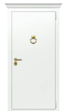 ДверьTermo Metal Ral 9003/Ral 9003 вид снаружи