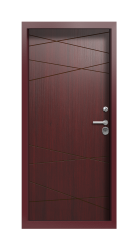 Дверь Termo Ral 3005  Тёмно Красный 227 вид внутри