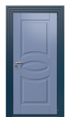 Дверь TermoWood Del Mare RAL 5014 1337 вид снаружи