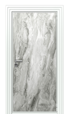 Дверь TermoWood Ral 9003 Белый Мрамор 792 вид снаружи