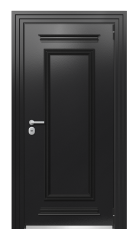 Дверь TermoPlus Ral 9005 Венге 512 вид снаружи