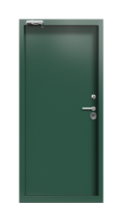Дверь Termo Patina Ral 6028 381 вид внутри
