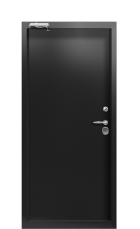 Дверь Termo Ral 3031 Ral 9005 386 вид внутри