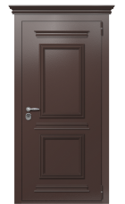 Дверь TermoPlus Ral 8017 Дуб 524 вид снаружи