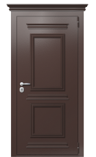 Дверь TermoPlus Ral 8017 Дуб 523 вид снаружи