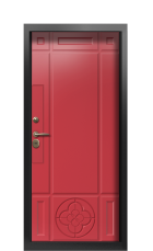 Дверь Termo Ral 9005 Ral 7002 892 вид внутри