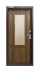 Дверь Termo Ral 8017 Тик 525 вид внутри