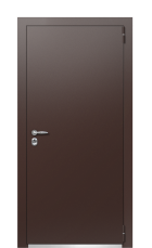 Дверь TermoPlus Tobacco Сатиновое Дерево 56 вид снаружи