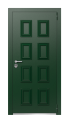 Дверь TermoPlus Patina Тёмно зелёное 452 вид снаружи