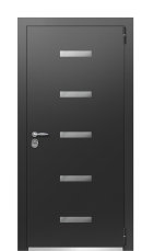 Дверь TermoPlus Vesuvio Милк 110 вид снаружи