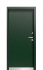 Дверь Termo Ral 6028 Ral Patina 666 вид внутри