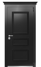 Дверь TermoPlus Ral 9005 Морская волна 395 вид снаружи