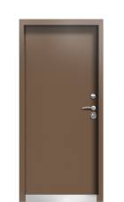 Дверь Termo Ral 1019 Ral 8025 53 вид внутри