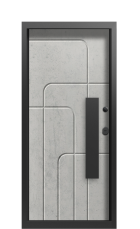 Дверь Termo Decoline Бетон темный, Decoline Бетон светлый вид внутри