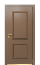 Дверь TermoPlus Ral 8025 Пепельный 401 вид снаружи