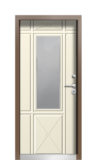 Дверь Termo Ral 8025 Слоновая Кость 345 вид внутри