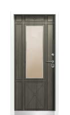 Дверь Termo Ral 7006 Серый Кварц 950 вид внутри