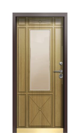 Дверь TermoPlus Ral 8017 Дуб Светлый 231