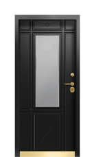Дверь Termo Ral 9005 Securemme 350 вид внутри