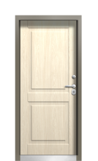 Дверь Termo Ral 9005 Grey Mat 305 вид внутри