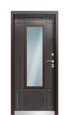 Дверь Termo Tobacco Ral 8019 923 вид внутри